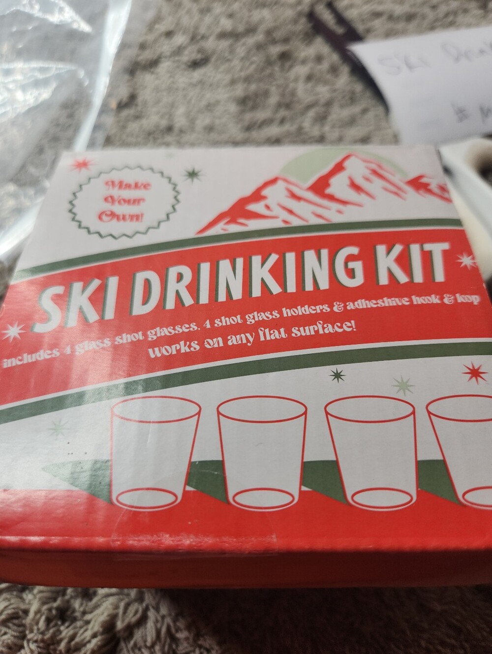 Ski Drinking Kit Shot Glasses ShotSki Glasses - Set Of 4